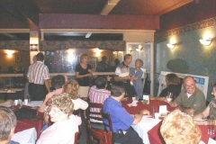 Laporte and St-George cousins together at the dinner table